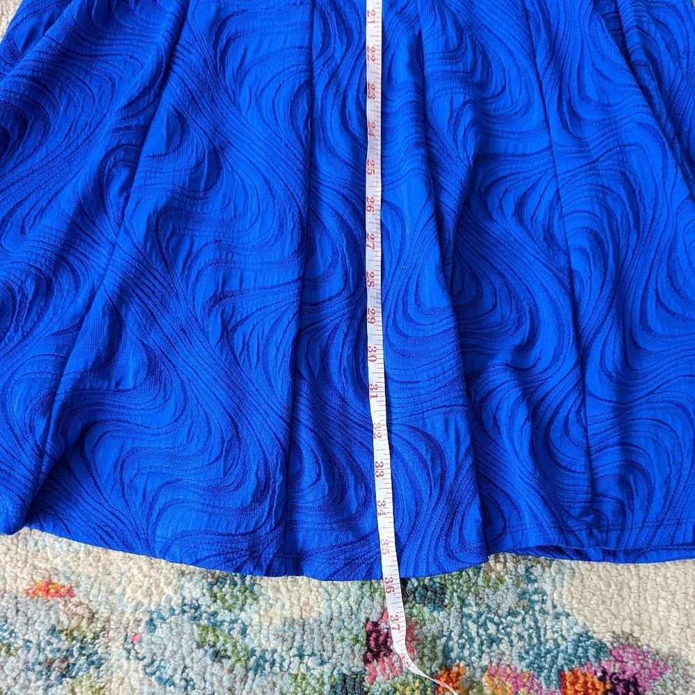 Studio One New York Blue Fit and Flare Dress Size 10 - Picture 9 of 9